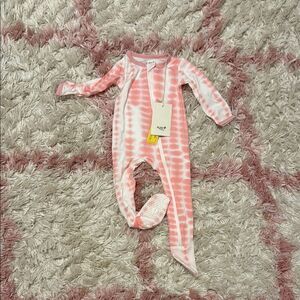 NWT Kyte BABY Pink Footies One Piece 12-18M